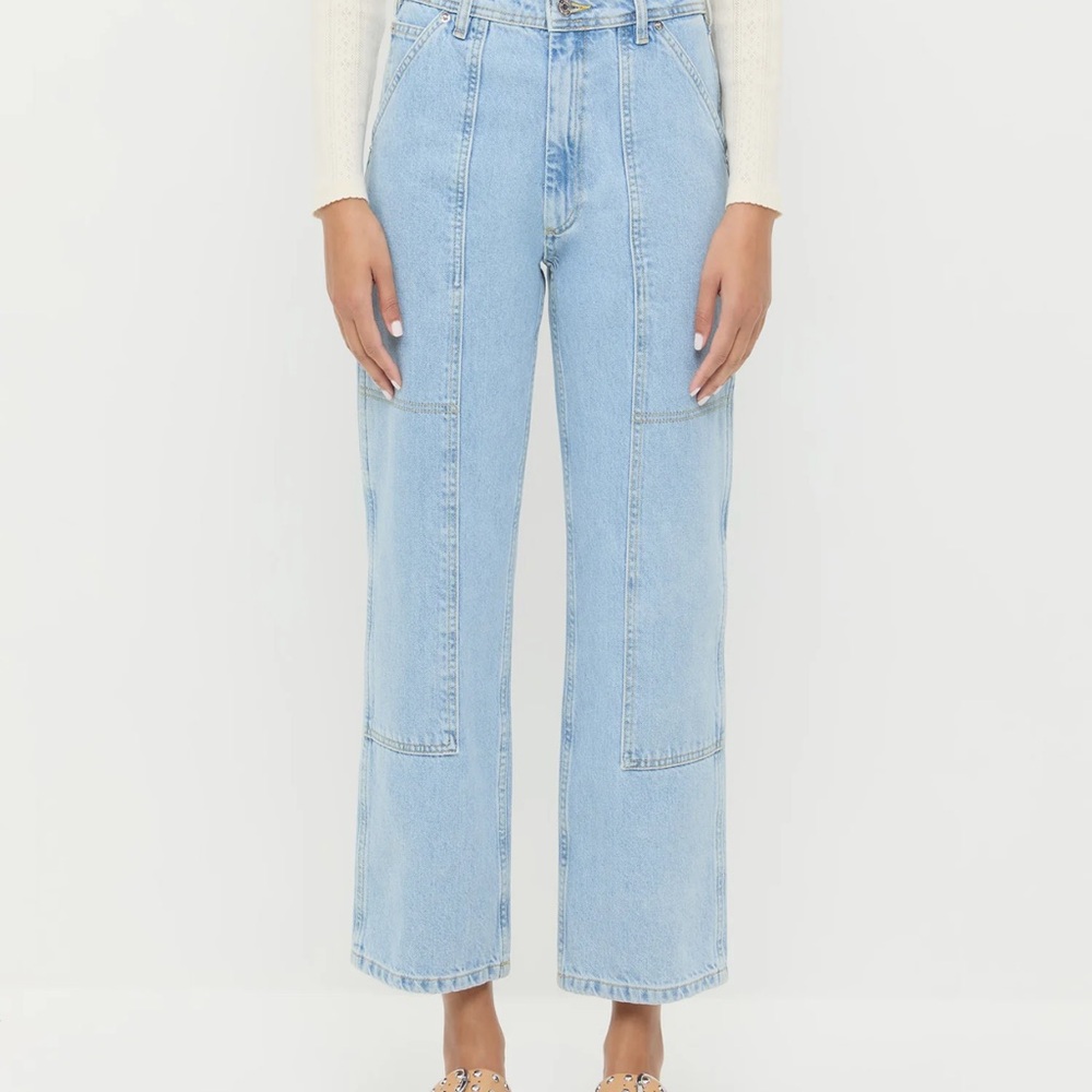 Loeffler Randall High Rise Light Blue Jeans